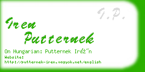 iren putternek business card